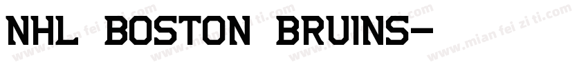 NHL Boston Bruins字体转换